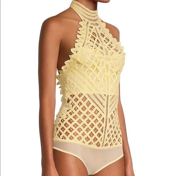 NWT! FP Free People Be My Battenburg Bodysuit Sz Small - Picture 4 of 7